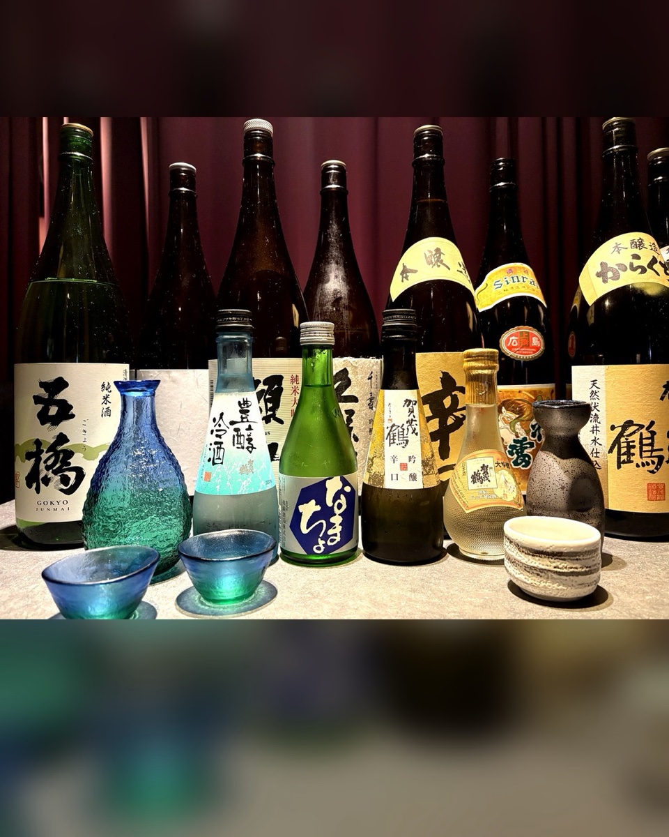 鍋のお供に、日本酒を一杯。