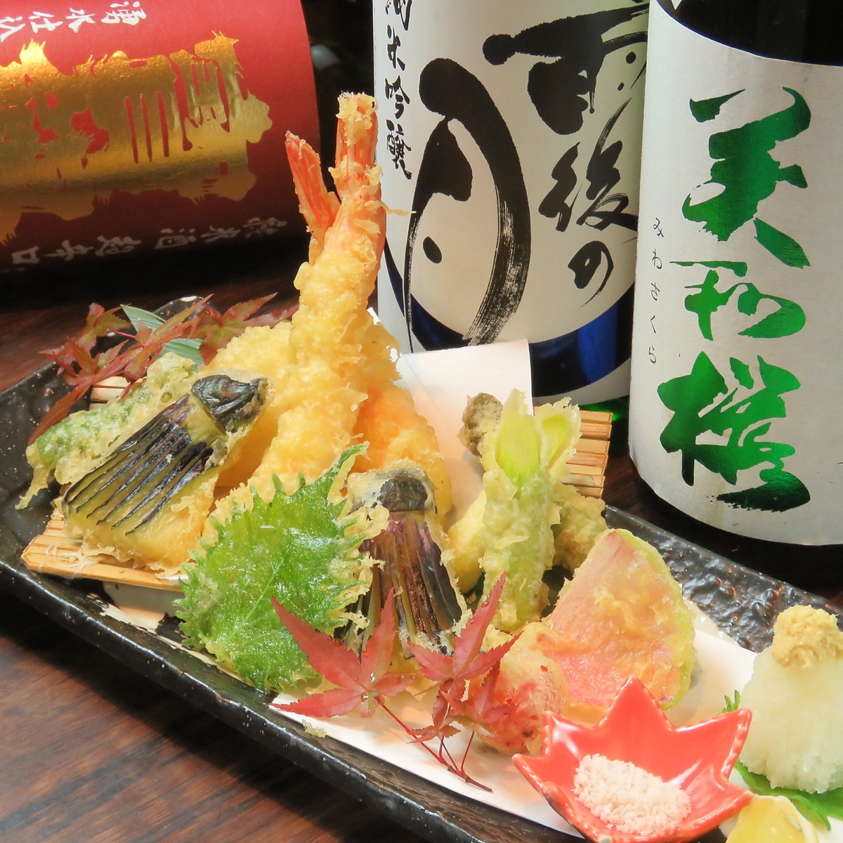 今夜の一杯に、天麩羅盛り合わせを